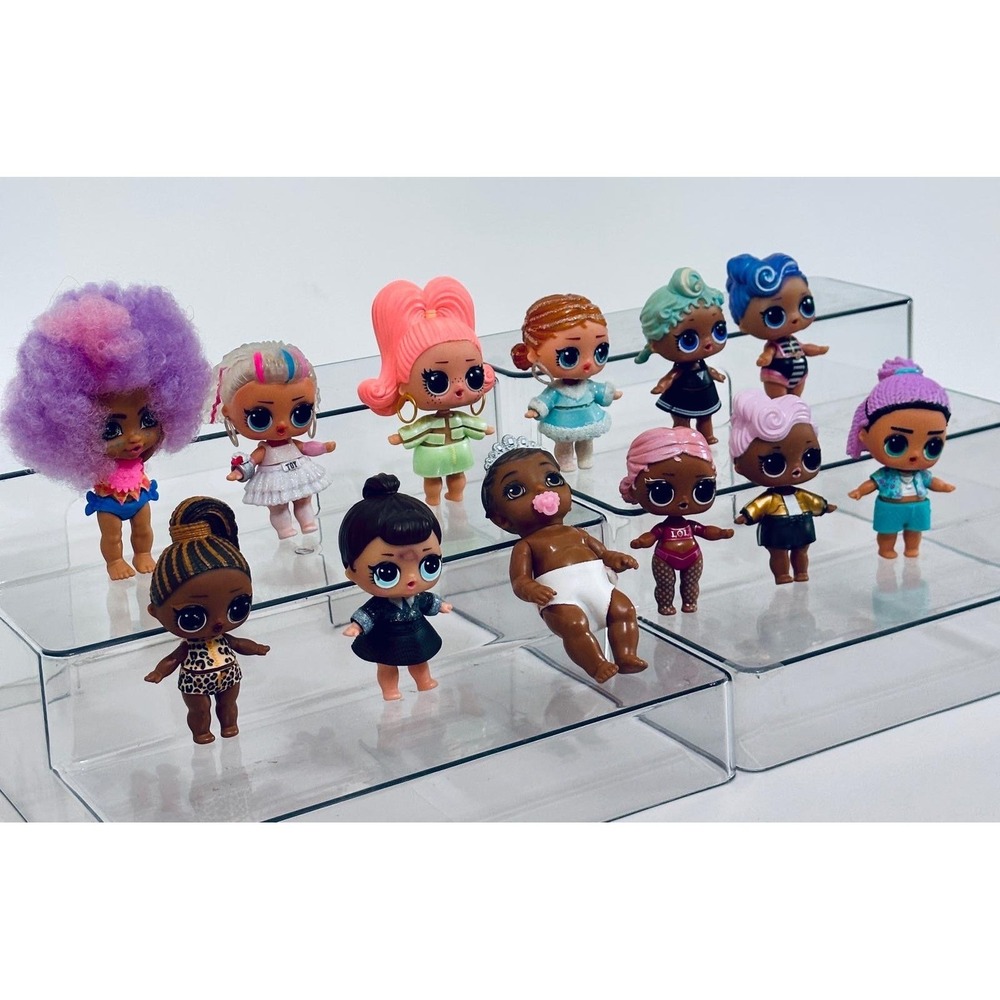 LOL Surprise Dolls Lot 12 Mini Figures Collection Glitter Hair Fashion Play